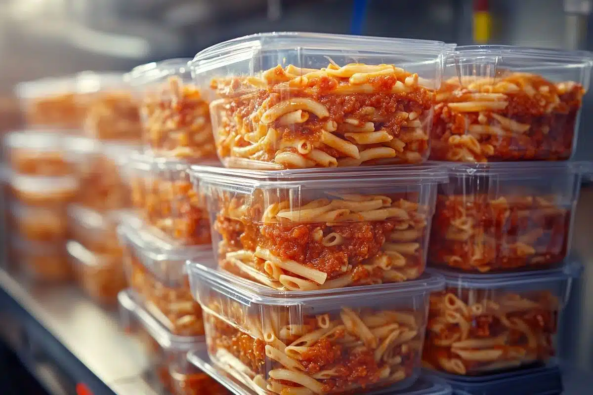 Comment bien congeler des pâtes cuites avec sauce ?