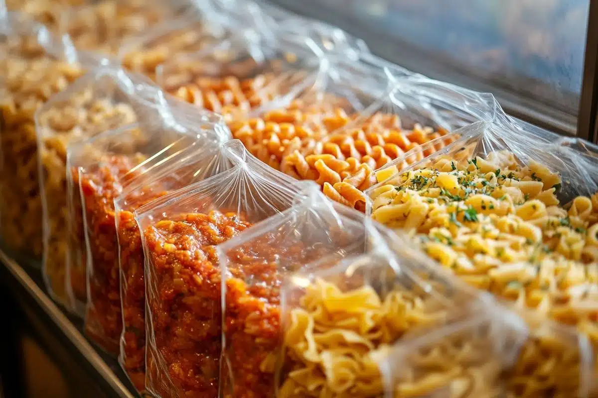 Les meilleurs conseils pour bien congeler des pâtes cuites avec sauce et préserver leur texture