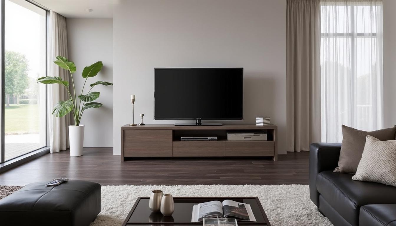 découvrez comment le meuble tv forum 9837patv en chêne dakota apporte élégance et fonctionnalité à votre espace de vie, alliant design moderne et praticité pour sublimer votre salon.