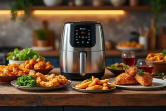 découvrez une sélection de délicieuses recettes à réaliser avec votre air fryer moulinex. transformez vos repas quotidiens en créations savoureuses et saines, tout en profitant de la rapidité et de la facilité de cuisson de votre friteuse à air. que vous soyez amateur de plats croustillants ou de desserts gourmands, inspirez-vous avec nos idées de recettes irrésistibles.