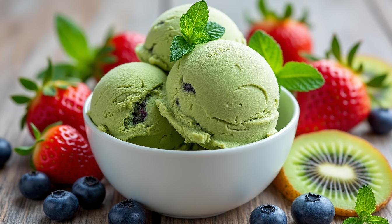 découvrez comment réaliser une délicieuse glace au thé matcha sans sorbetière, une recette facile qui allie simplicité et élégance pour un dessert raffiné et rafraîchissant.