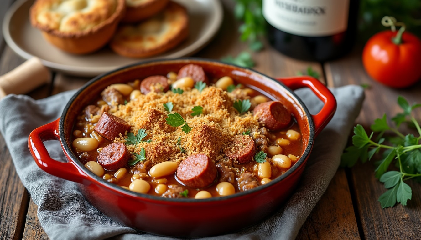 découvrez les secrets pour choisir le vin idéal à associer avec un authentique cassoulet de castelnaudary et sublimer votre repas avec des accords parfaits.
