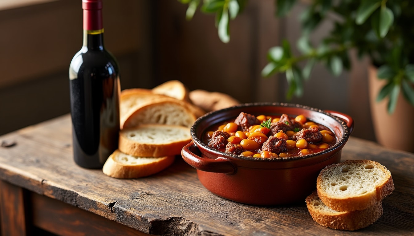 découvrez quel vin accompagner avec un cassoulet de castelnaudary pour sublimer votre repas. conseils d’experts pour réussir l’accord mets et vins et impressionner vos convives.