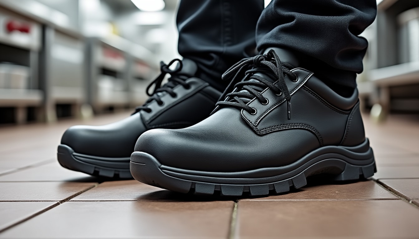découvrez pourquoi les chaussures de sécurité de cuisine noires s2 src tony sont plébiscitées par les chefs : confort, sécurité maximale, matériaux résistants et style professionnel adaptés à l’environnement exigeant des cuisines.