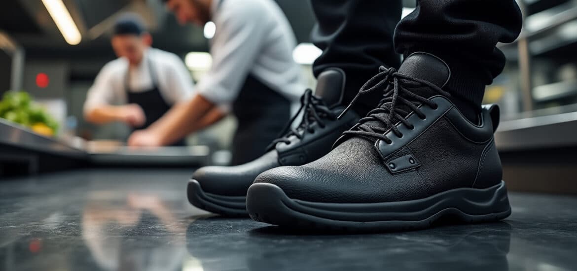 découvrez pourquoi les chaussures de sécurité de cuisine noires s2 src tony sont plébiscitées par les chefs : sécurité optimale, confort durable et résistance aux glissades pour une performance irréprochable en cuisine.