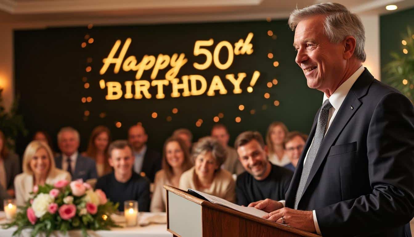 découvrez pourquoi un discours lors des 50 ans est essentiel pour rendre cette fête mémorable et marquer ce moment unique avec émotion et authenticité.