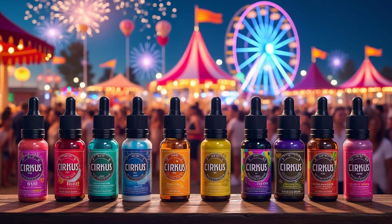 découvrez l'univers sensoriel de cirkus, marque d’e-liquides, et embarquez pour un voyage gustatif unique à travers une diversité d'arômes subtils et raffinés.