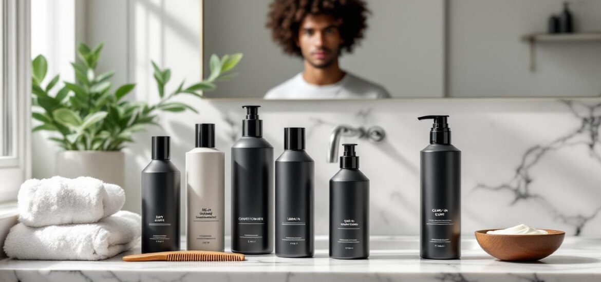 découvrez notre sélection des meilleurs produits de soin spécialement conçus pour les cheveux frisés des hommes, alliant efficacité et naturalité pour des boucles parfaitement définies.