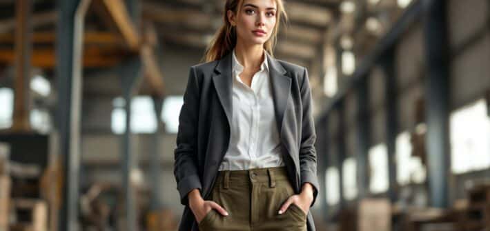 découvrez notre collection de vêtements de travail pour femme alliant parfaitement fonctionnalité, confort et style féminin pour vous accompagner au quotidien.