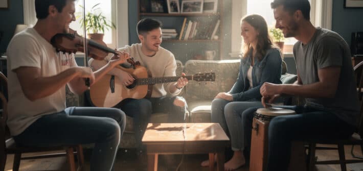 découvrez comment organiser une scène musicale improvisée entre amis et créez une ambiance inoubliable pleine de spontanéité et de partage.