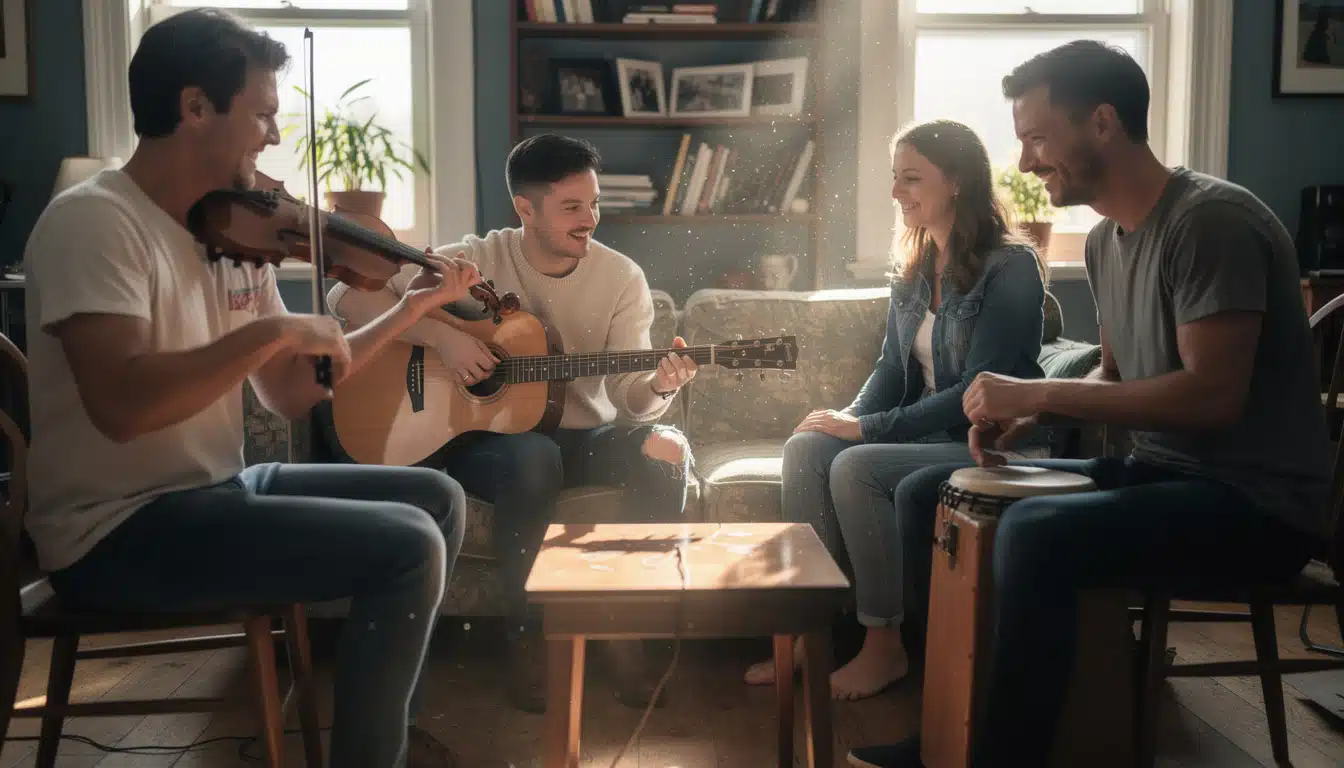 découvrez comment organiser une scène musicale improvisée entre amis et créez une ambiance inoubliable pleine de spontanéité et de partage.