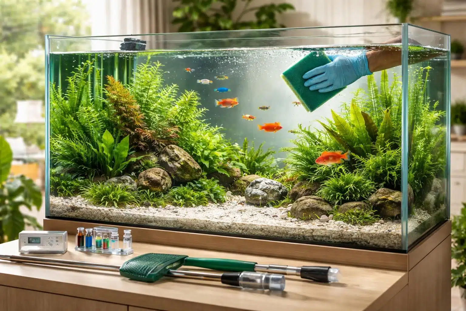 découvrez nos conseils d'experts pour entretenir votre aquarium dans le 91 et garantir un environnement sain à vos poissons.
