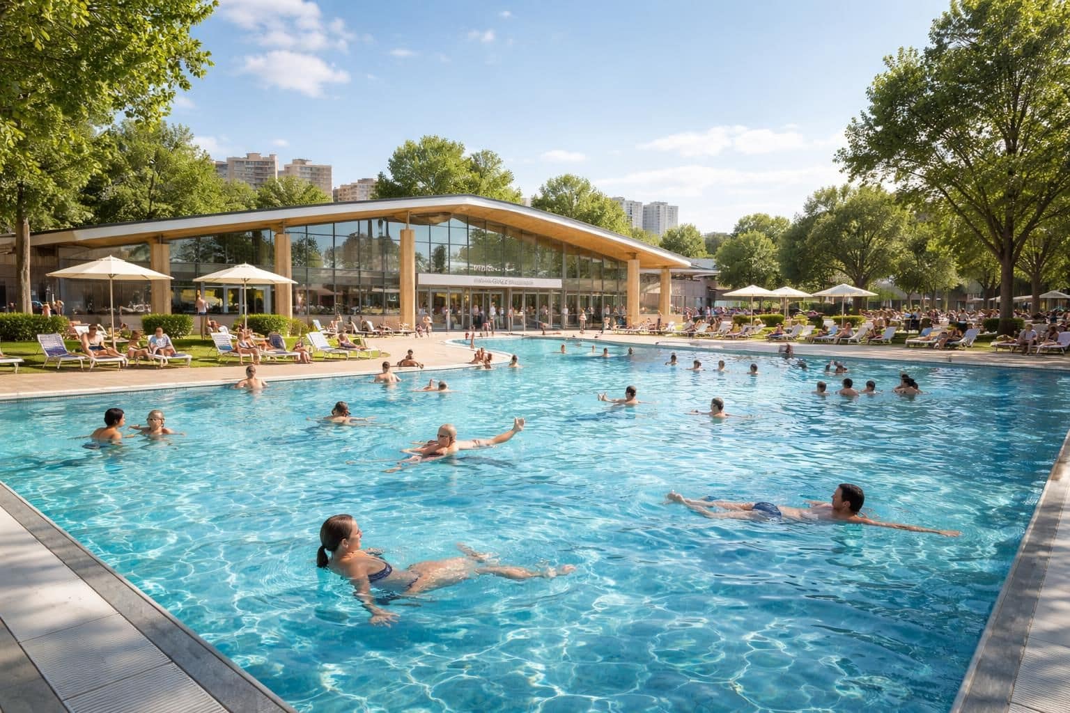 profitez d'une journée de détente et de baignade au stade nautique youri gagarine de villejuif, un espace idéal pour toute la famille avec piscine, loisirs aquatiques et espace convivial.