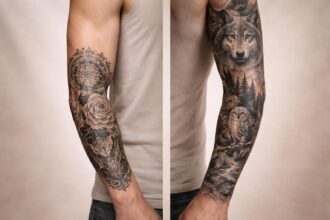 découvrez les tarifs des tatouages bras et comparez les styles demi-manche et manche complète pour choisir celui qui vous convient le mieux.
