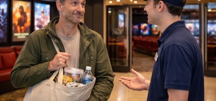 découvrez les règles et la légalité concernant l'apport de votre propre nourriture dans les salles de cinéma, pour profiter de vos snacks préférés en toute tranquillité.