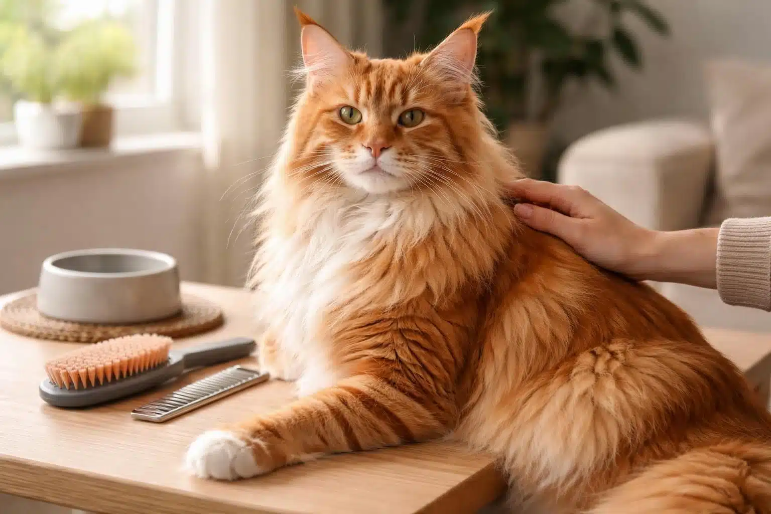 découvrez les conseils essentiels pour bien prendre soin de votre chat maine coon roux adulte, y compris son alimentation, sa santé et son entretien.