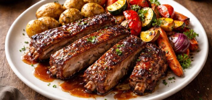 apprenez à préparer des travers de porc fondants au four, sans miel, pour un repas savoureux qui surprendra et ravira vos invités.
