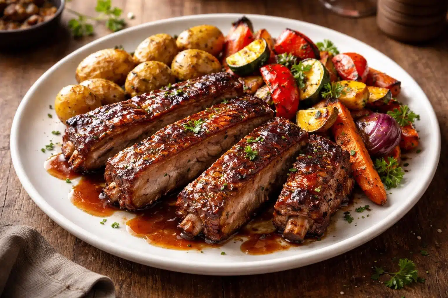 apprenez à préparer des travers de porc fondants au four, sans miel, pour un repas savoureux qui surprendra et ravira vos invités.