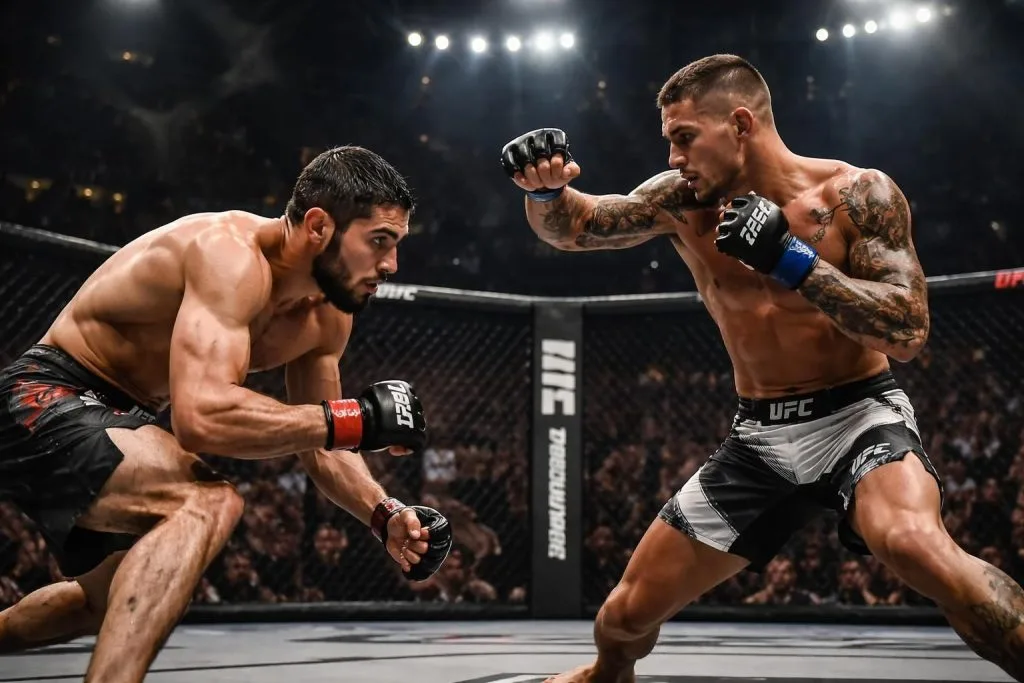 découvrez l'analyse détaillée des styles de combat des champions makhachev et poirier lors de l'ufc 302, une confrontation explosive à ne pas manquer.